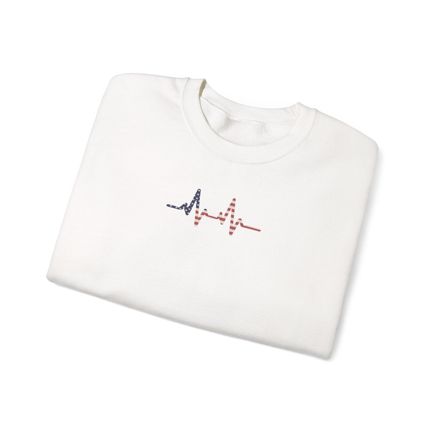 Heartbeat ECG Unisex Sweatshirt, Cozy Crewneck for Medical Professionals, Gift for Nurses, Heart Health Awareness, Casual Fall Wear - TINMICO