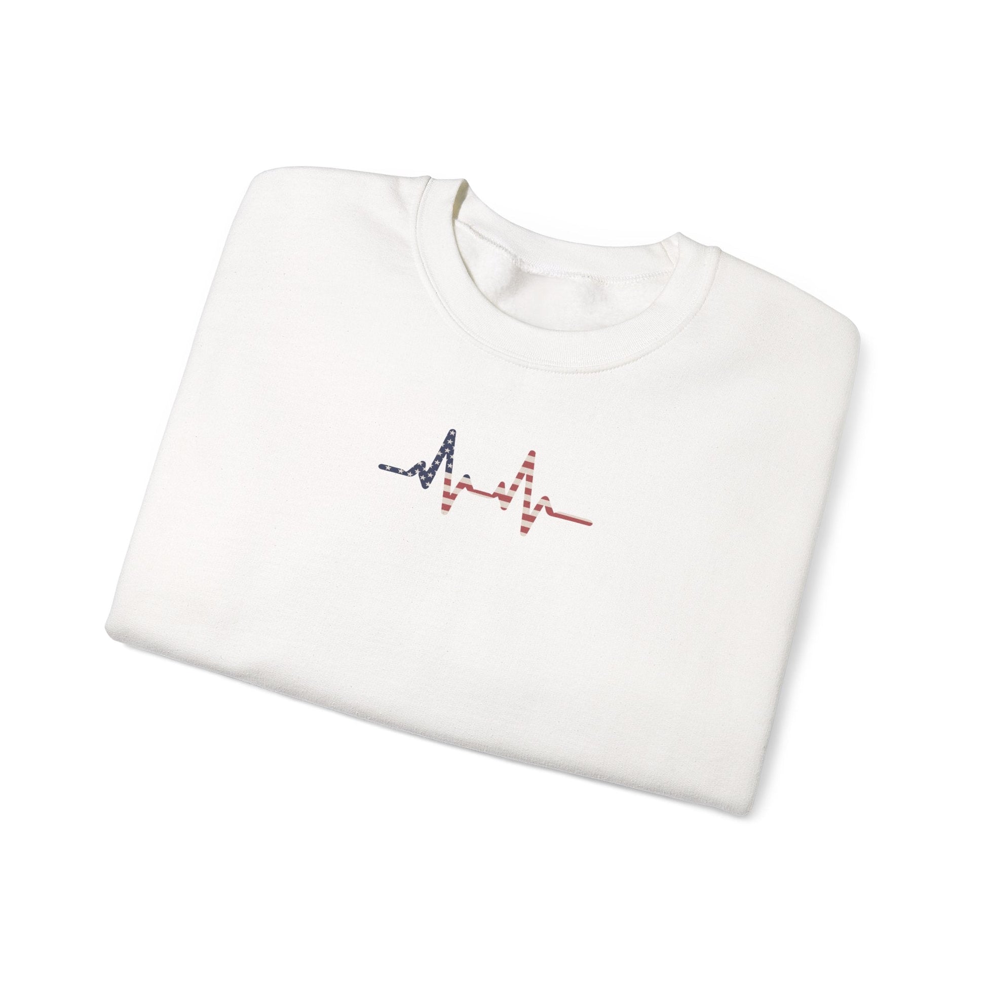 Heartbeat ECG Unisex Sweatshirt, Cozy Crewneck for Medical Professionals, Gift for Nurses, Heart Health Awareness, Casual Fall Wear - TINMICO