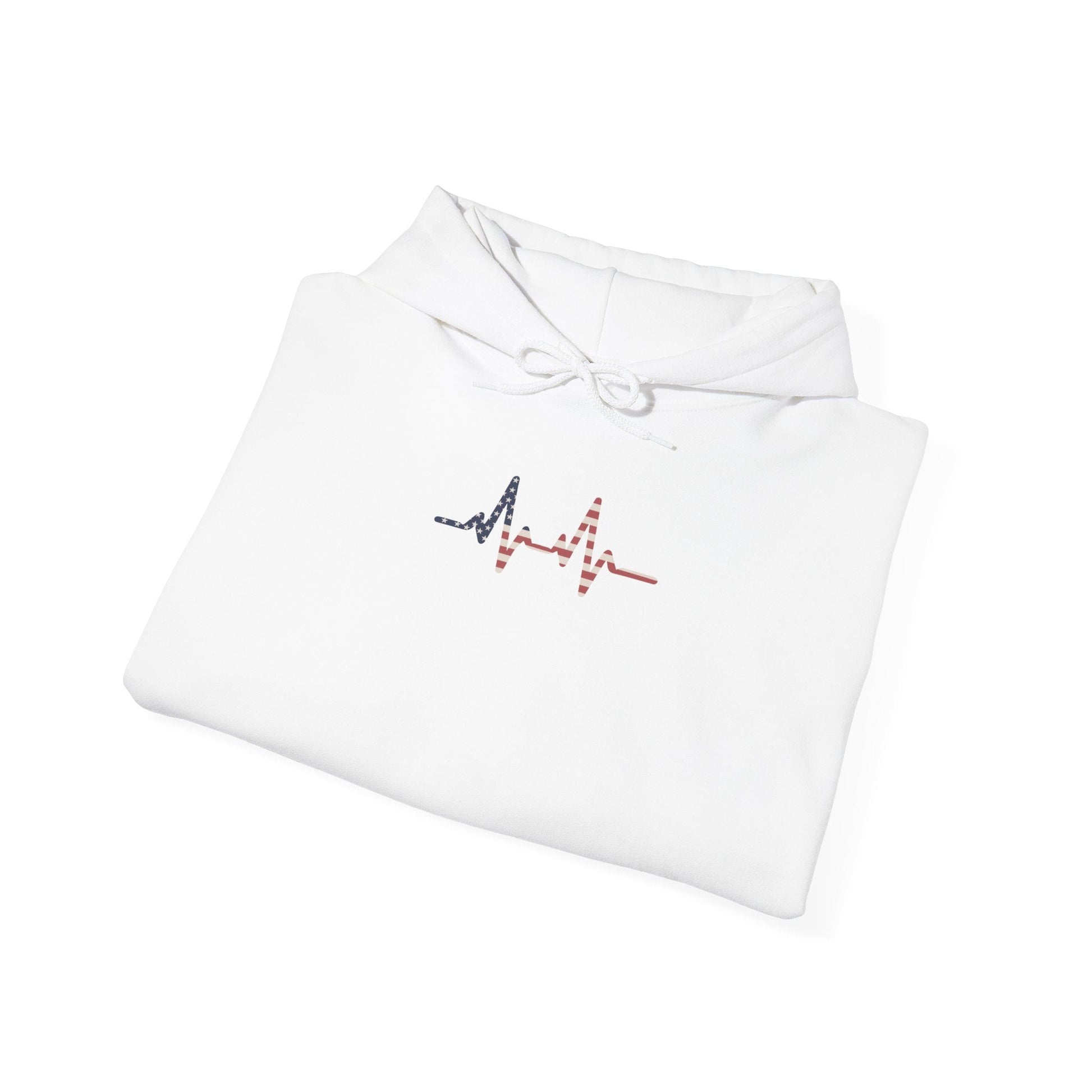 Heartbeat Graphic Hoodie, Unisex Sweatshirt, Medical Practice Gift, Fitness Wear, Casual Style, Heartbeat Design Apparel - TINMICO