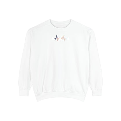 Heartbeat Unisex Sweatshirt, Cozy Apparel, Gift for Nurses, Relaxed Fit, Casual Hoodie, Festival Wear, Everyday Comfort - TINMICO