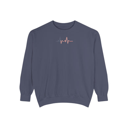 Heartbeat Unisex Sweatshirt, Cozy Apparel, Gift for Nurses, Relaxed Fit, Casual Hoodie, Festival Wear, Everyday Comfort - TINMICO