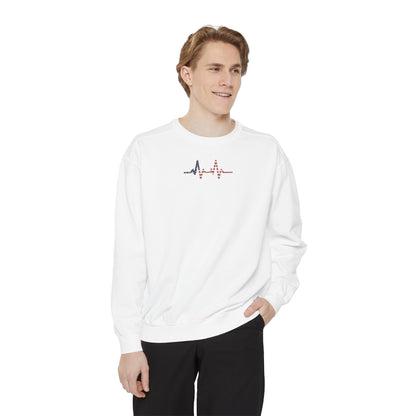 Heartbeat Unisex Sweatshirt, Cozy Apparel, Gift for Nurses, Relaxed Fit, Casual Hoodie, Festival Wear, Everyday Comfort - TINMICO