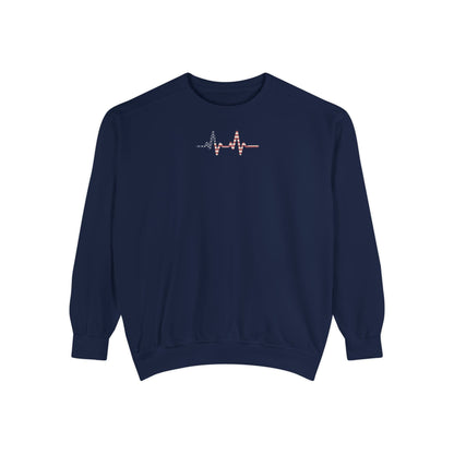 Heartbeat Unisex Sweatshirt, Cozy Apparel, Gift for Nurses, Relaxed Fit, Casual Hoodie, Festival Wear, Everyday Comfort - TINMICO