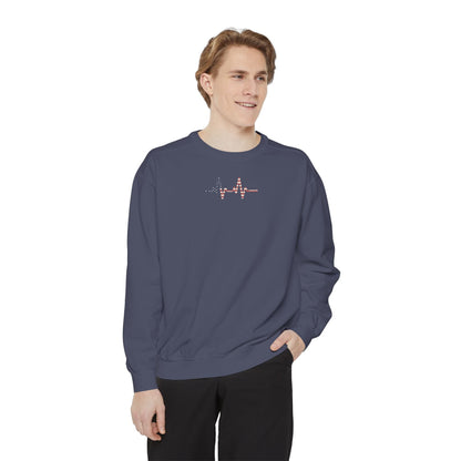 Heartbeat Unisex Sweatshirt, Cozy Apparel, Gift for Nurses, Relaxed Fit, Casual Hoodie, Festival Wear, Everyday Comfort - TINMICO