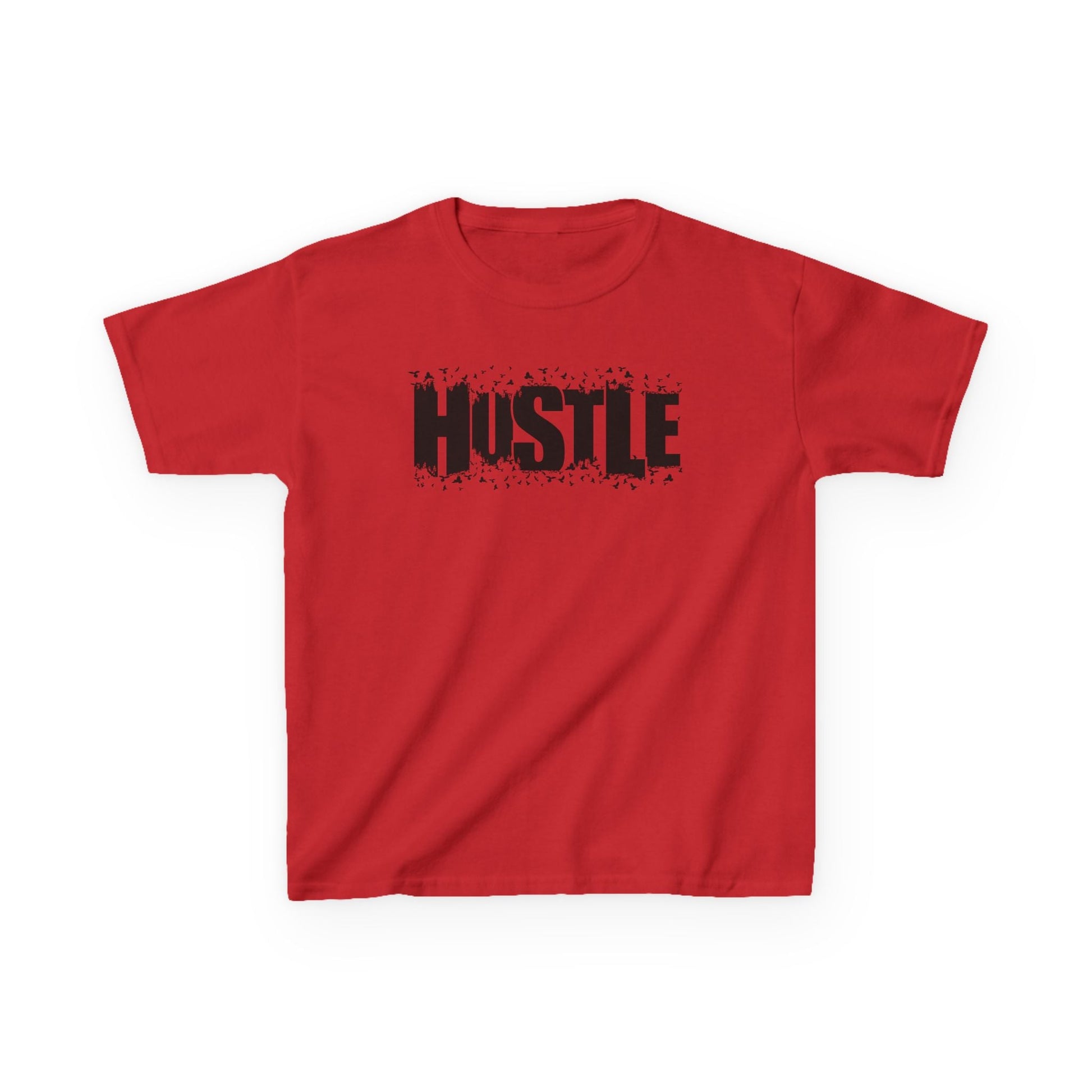 Hustle Kids Tee, Motivational Youth Shirt, Boys and Girls Tee, Active Wear, Trendy Kids Clothing - TINMICO