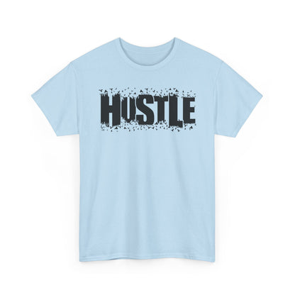 Hustle Unisex Heavy Cotton Tee, Motivational T-Shirt, Fitness Apparel, Trendy Gift, Everyday Casual Wear - TINMICO