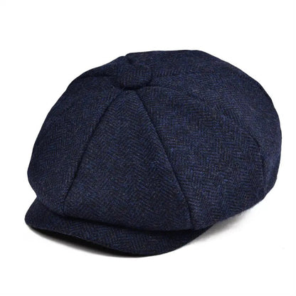 Kids Caps Small Size Boy Woolen Flat Cap Herringbone Girl Infant Toddler Youth Beret Hat for Child | TINMICO - TINMICO
