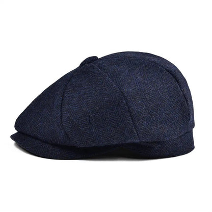 Kids Caps Small Size Boy Woolen Flat Cap Herringbone Girl Infant Toddler Youth Beret Hat for Child | TINMICO - TINMICO
