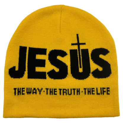 Knit Hat Autumn/Winter Outdoor Thermal Hat Unisex Pullover Hat Jesus| TINMICO - TINMICO