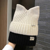 Knitted Hats Cute Cat Ears Beanies For Women Autumn Winter Warm Ear Protection Sweet Versatile Pullover | TINMICO - TINMICO