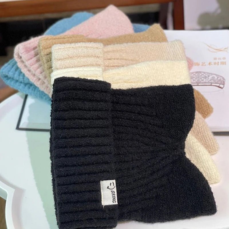 Knitted Hats Cute Cat Ears Beanies For Women Autumn Winter Warm Ear Protection Sweet Versatile Pullover | TINMICO - TINMICO