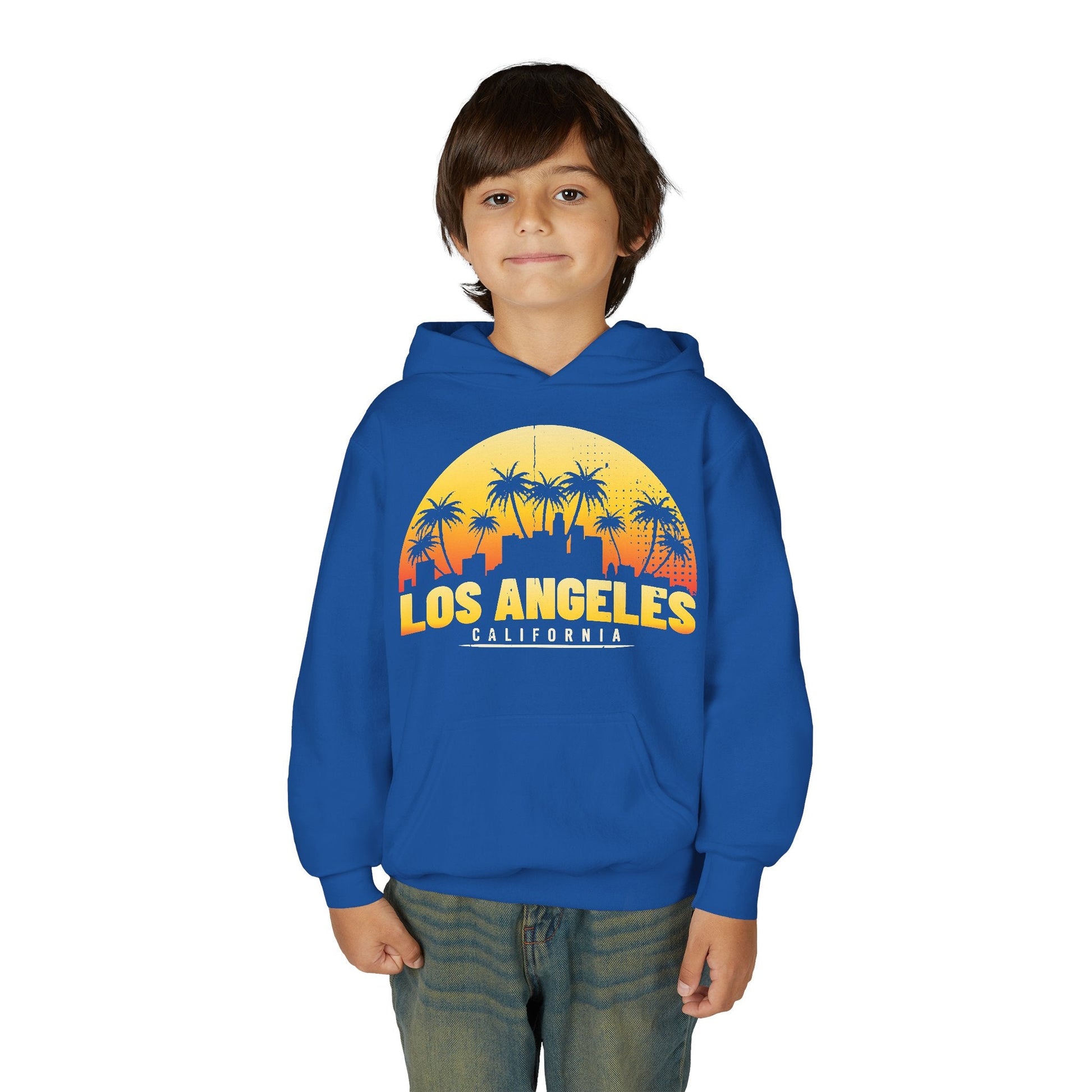 Los Angeles Youth Hoodie, Trendy Los Angeles Sweatshirt for Kids, California Style Sweatshirt, Perfect Gift for Teens, Casual Wear - TINMICO