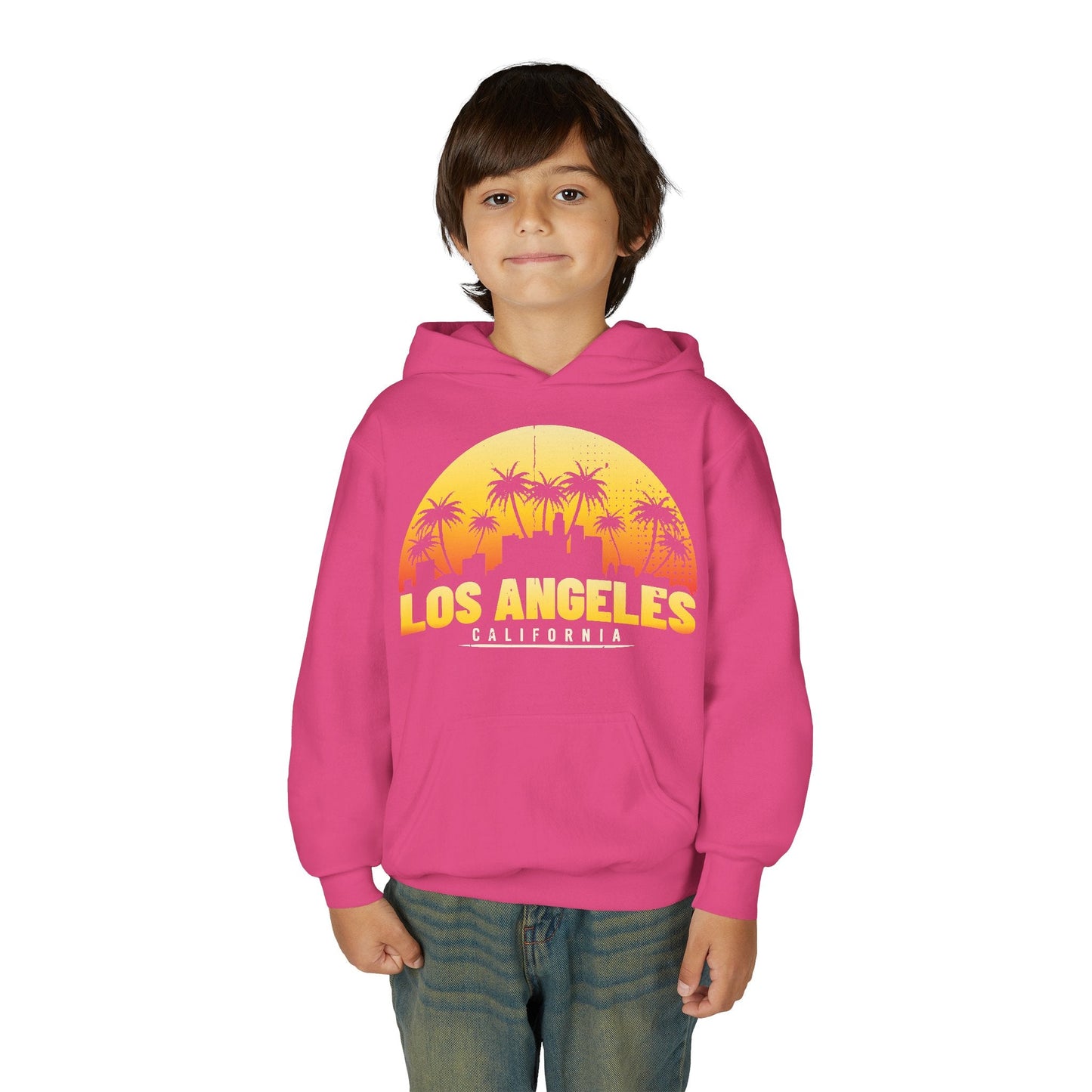 Los Angeles Youth Hoodie, Trendy Los Angeles Sweatshirt for Kids, California Style Sweatshirt, Perfect Gift for Teens, Casual Wear - TINMICO