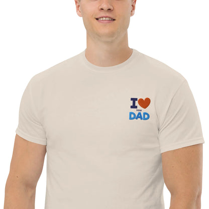 Love DAD T-Shirt,Unisex Classic Tee ,Classic Movies, Funny Movie, News Anchor, Funny Gift For Friend, Comedy, Funny Phrase, Gift For Him, Dad - TINMICO