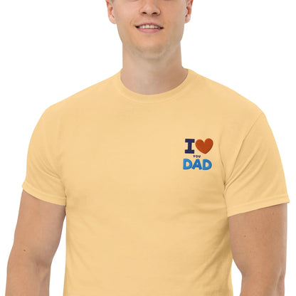 Love DAD T-Shirt,Unisex Classic Tee ,Classic Movies, Funny Movie, News Anchor, Funny Gift For Friend, Comedy, Funny Phrase, Gift For Him, Dad - TINMICO