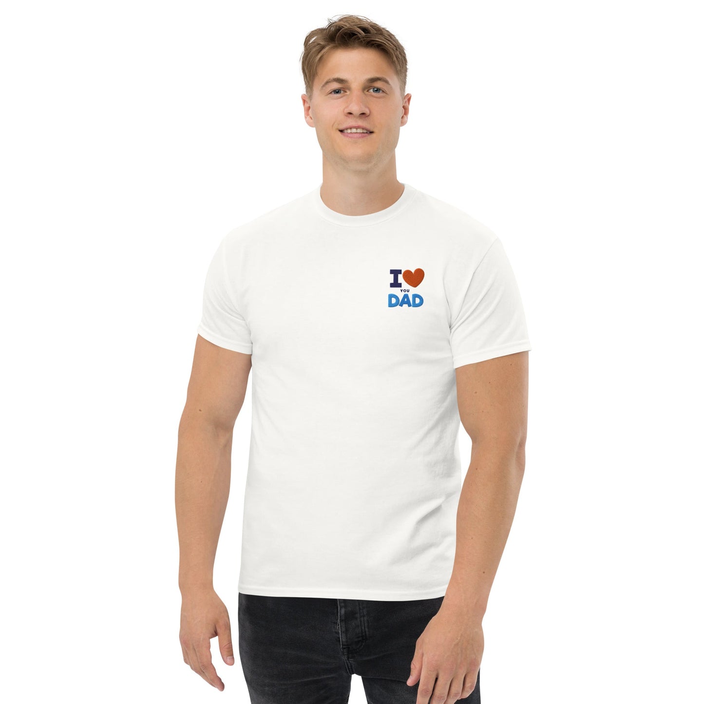 Love DAD T-Shirt,Unisex Classic Tee ,Classic Movies, Funny Movie, News Anchor, Funny Gift For Friend, Comedy, Funny Phrase, Gift For Him, Dad - TINMICO