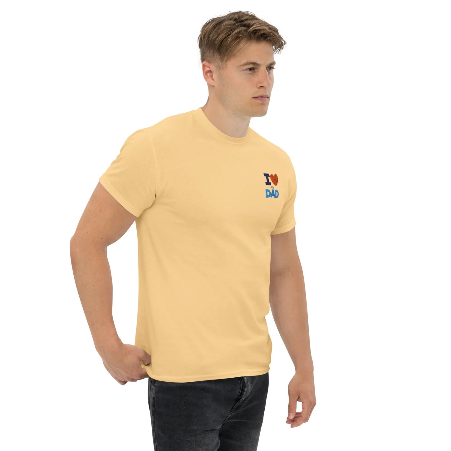 Love DAD T-Shirt,Unisex Classic Tee ,Classic Movies, Funny Movie, News Anchor, Funny Gift For Friend, Comedy, Funny Phrase, Gift For Him, Dad - TINMICO