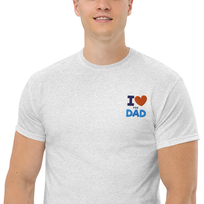 Love DAD T-Shirt,Unisex Classic Tee ,Classic Movies, Funny Movie, News Anchor, Funny Gift For Friend, Comedy, Funny Phrase, Gift For Him, Dad - TINMICO