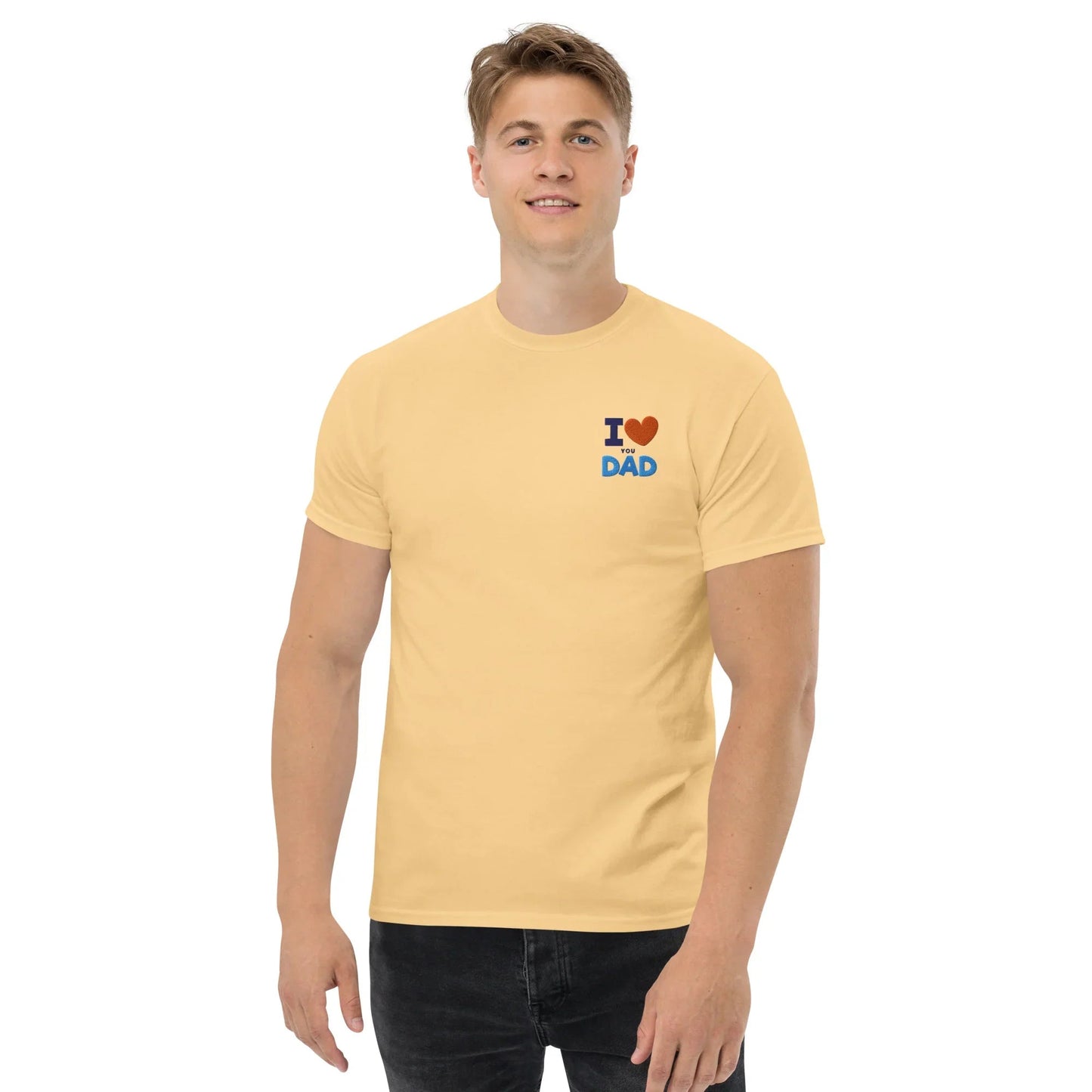 Love DAD T-Shirt,Unisex Classic Tee ,Classic Movies, Funny Movie, News Anchor, Funny Gift For Friend, Comedy, Funny Phrase, Gift For Him, Dad - TINMICO
