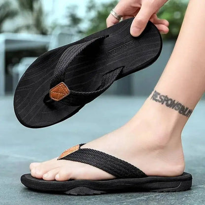 Men's Flip Flops Casual Beach Shoes Large Size Men Sandals Summer Leisure anti slip Leisure anti slip | TINMICO - TINMICO