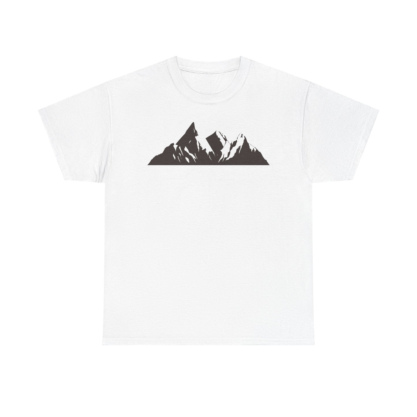 Mountain Art Unisex Heavy Cotton Tee | Adventure T-Shirt, Outdoor Apparel, Nature Lover Gift, Travel Shirt, Hiking Gear - TINMICO