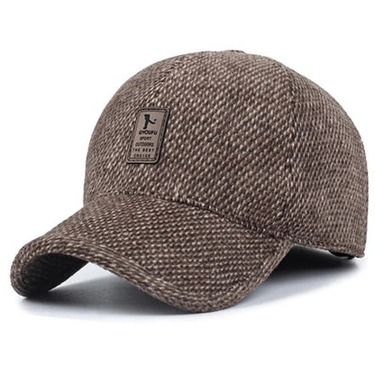 New Autumn winter Men baseball Cap winter warm hat with ear thick winter Thicken TINMICO - TINMICO