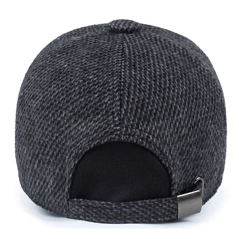 New Autumn winter Men baseball Cap winter warm hat with ear thick winter Thicken TINMICO - TINMICO