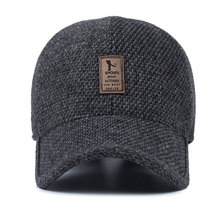 New Autumn winter Men baseball Cap winter warm hat with ear thick winter Thicken TINMICO - TINMICO