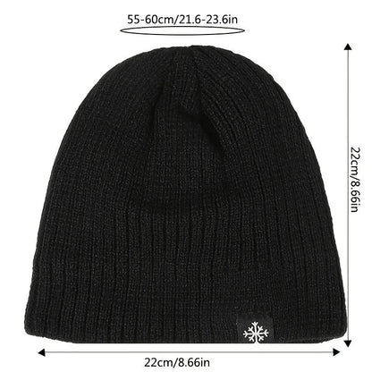 New Autumn/Winter Fleece Thick Knitted Thermal Blend Hat | TINMICO - TINMICO
