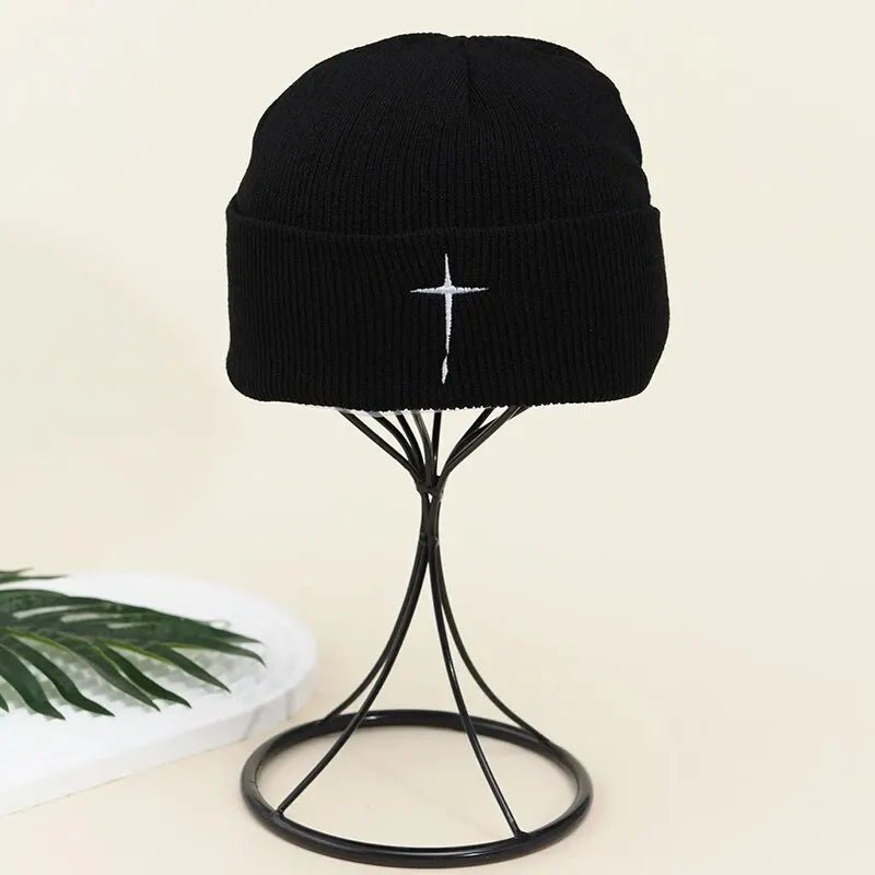 New Beanie Hat For Men and Women Fashion Embroidered Knitted Hat Street Style Hip Hop Hat Outdoor Warm Skiing Hat TINMICO - TINMICO