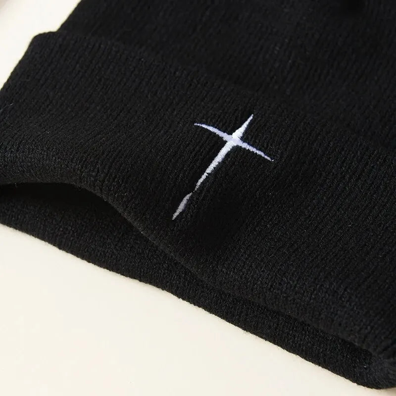 New Beanie Hat For Men and Women Fashion Embroidered Knitted Hat Street Style Hip Hop Hat Outdoor Warm Skiing Hat TINMICO - TINMICO