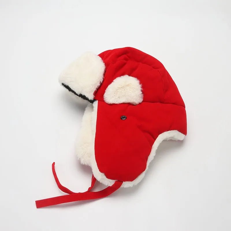 New Bomber Hat Female Winter For Men Women Thick Warm Fur Velvet Cold Cap Male Snow Russian Ear Flap | TINMICO - TINMICO