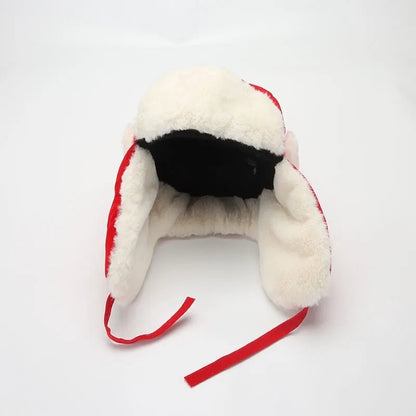 New Bomber Hat Female Winter For Men Women Thick Warm Fur Velvet Cold Cap Male Snow Russian Ear Flap | TINMICO - TINMICO