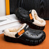 New Fashion Men Winter Slippers Warm Fur Garden Shoes couples Winter Warm House Slippers Indoor Outdoor Mules | TINMICO - TINMICO