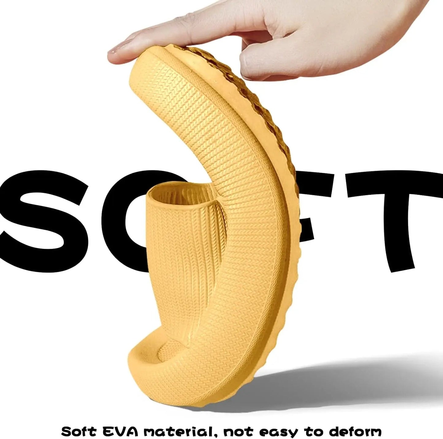 New Flip Flops Cloud Slippers Non - Slip Mens Womens Slippers Cloud Sliders Soft Flip Flops with Thick Sole for Shower Bathroom - TINMICO