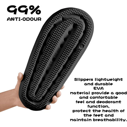 New Flip Flops Cloud Slippers Non - Slip Mens Womens Slippers Cloud Sliders Soft Flip Flops with Thick Sole for Shower Bathroom - TINMICO