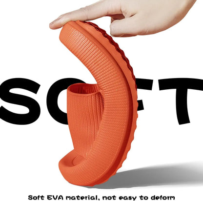 New Flip Flops Cloud Slippers Non - Slip Mens Womens Slippers Cloud Sliders Soft Flip Flops with Thick Sole for Shower Bathroom - TINMICO