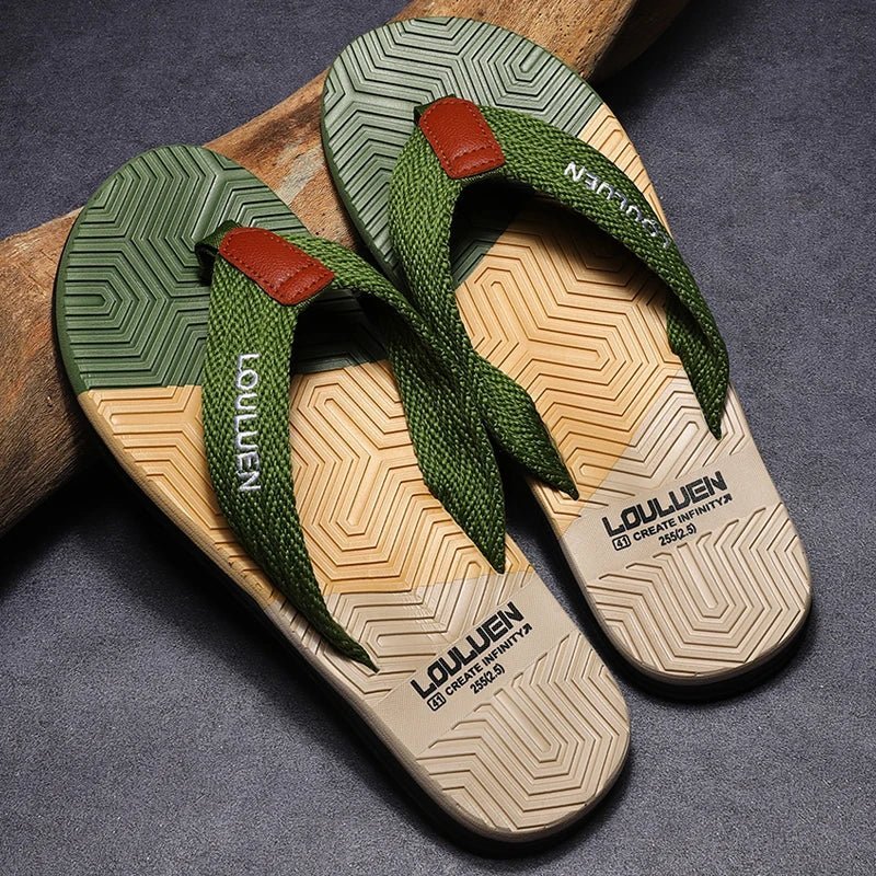New Flip Flops Summer Beach Flip Flops Men Fashion Breathable Casual Beach Men Slippers Summer Outdoor | TINMICO - TINMICO