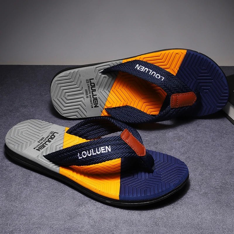 New Flip Flops Summer Beach Flip Flops Men Fashion Breathable Casual Beach Men Slippers Summer Outdoor | TINMICO - TINMICO