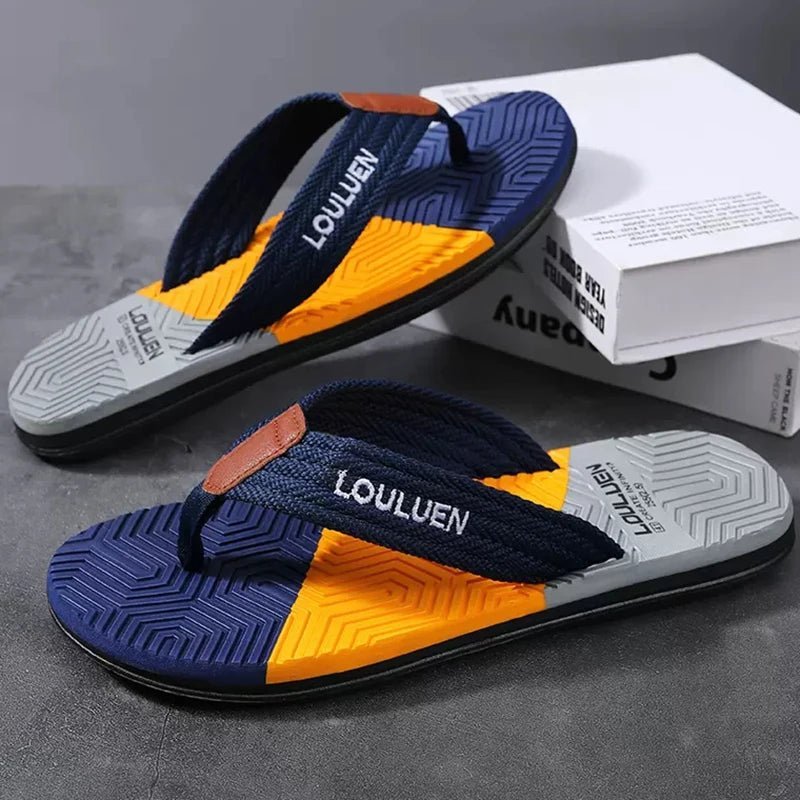 New Flip Flops Summer Beach Flip Flops Men Fashion Breathable Casual Beach Men Slippers Summer Outdoor | TINMICO - TINMICO