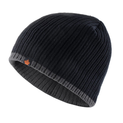 New Hats Men Winter Knitting Thick Beanie Hat Double Layer Solid Color Velvet Warm Bonnet Cap, Men's Skullies Beanies Knitted Wool | TINMICO - TINMICO