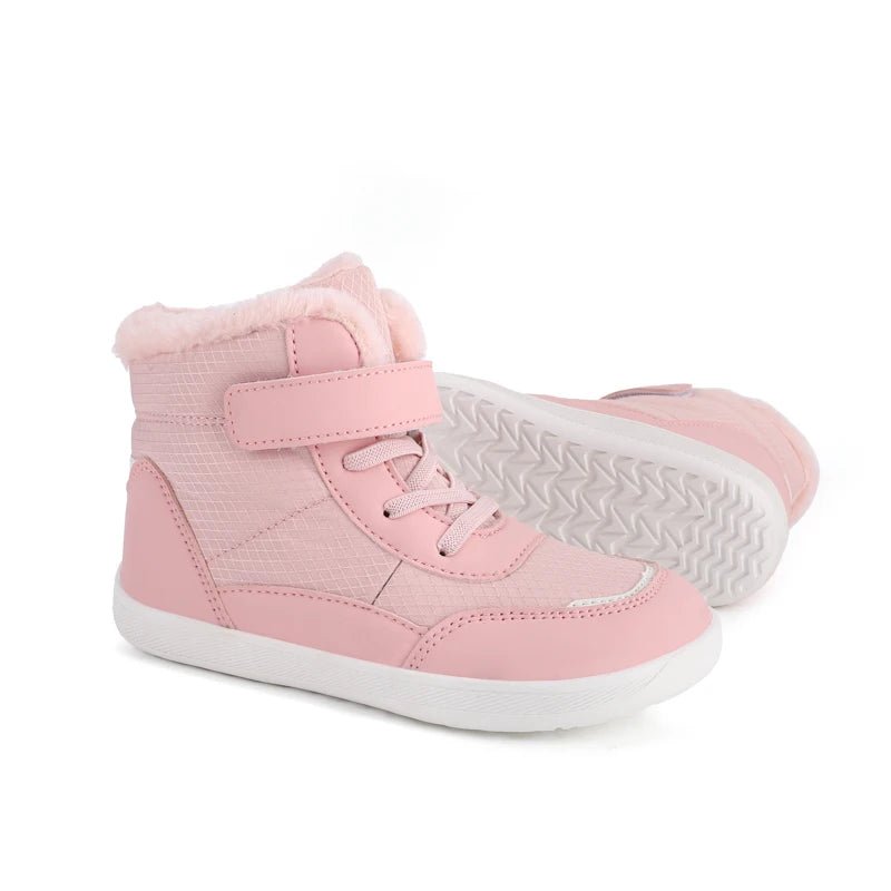 New Kids Wide Toe Barefoot Snow Boots | Boys/Girls Winter Minimalist Sneakers | Girls Boys Warm Boot Toddler Little Big Kids TINMICO - TINMICO