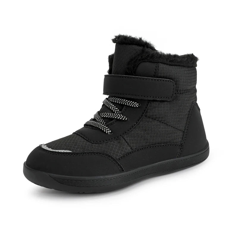 New Kids Wide Toe Barefoot Snow Boots | Boys/Girls Winter Minimalist Sneakers | Girls Boys Warm Boot Toddler Little Big Kids TINMICO - TINMICO