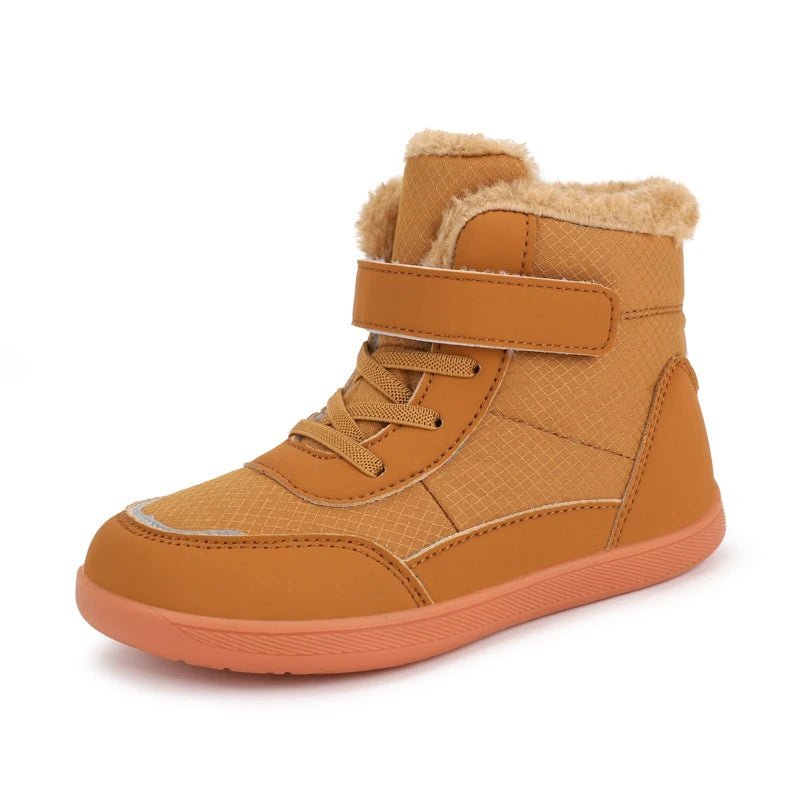 New Kids Wide Toe Barefoot Snow Boots | Boys/Girls Winter Minimalist Sneakers | Girls Boys Warm Boot Toddler Little Big Kids TINMICO - TINMICO
