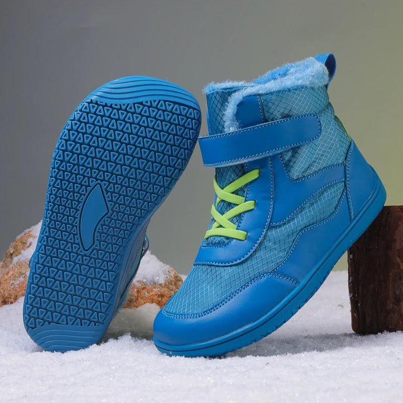 New Kids Wide Toe Barefoot Snow Boots | Boys/Girls Winter Minimalist Sneakers | Girls Boys Warm Boot Toddler Little Big Kids TINMICO - TINMICO