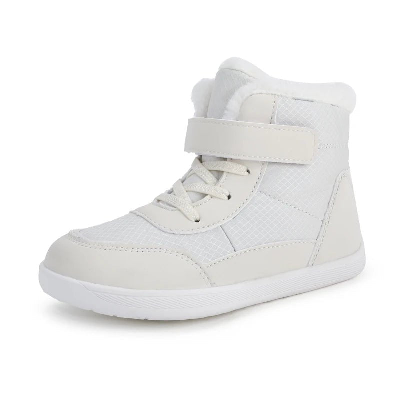 New Kids Wide Toe Barefoot Snow Boots | Boys/Girls Winter Minimalist Sneakers | Girls Boys Warm Boot Toddler Little Big Kids TINMICO - TINMICO