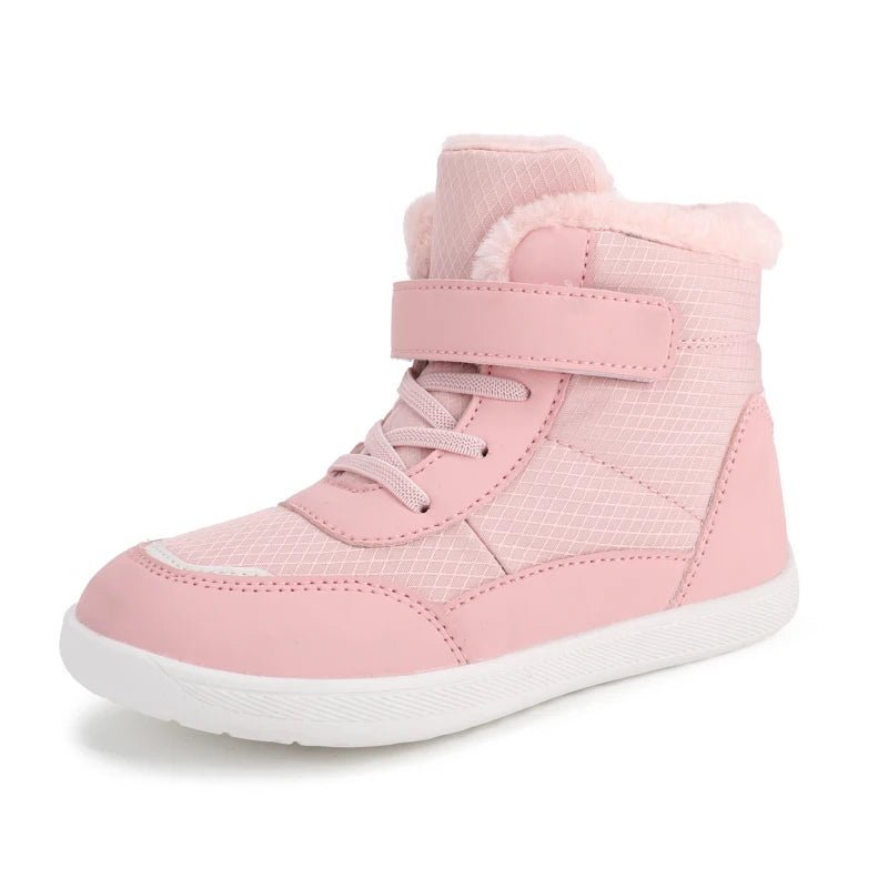 New Kids Wide Toe Barefoot Snow Boots | Boys/Girls Winter Minimalist Sneakers | Girls Boys Warm Boot Toddler Little Big Kids TINMICO - TINMICO