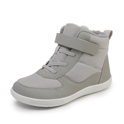 New Kids Wide Toe Barefoot Snow Boots | Boys/Girls Winter Minimalist Sneakers | Girls Boys Warm Boot Toddler Little Big Kids TINMICO - TINMICO