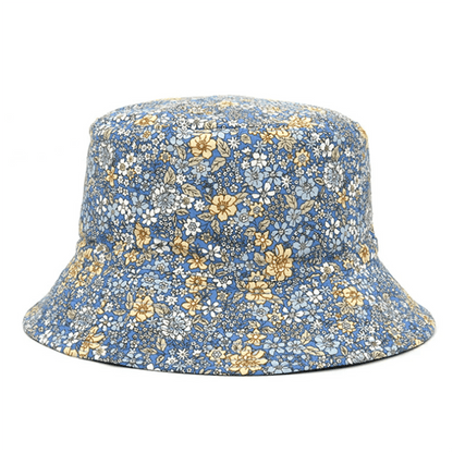 NEW Spring and Summer Small Floral Print Bucket Hat Trend Flower Double-Sided Male Wild Basin Sun Woman Cap | TINMICO - TINMICO