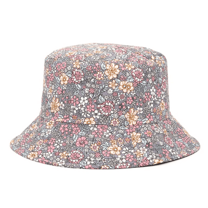 NEW Spring and Summer Small Floral Print Bucket Hat Trend Flower Double-Sided Male Wild Basin Sun Woman Cap | TINMICO - TINMICO